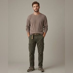 Dark Taupe/Brown Waffle Knit  Long Sleeve Large